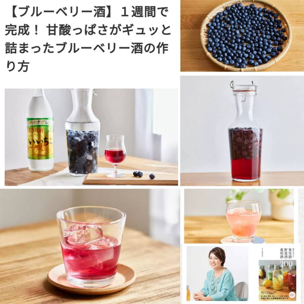 iichikoスタイルにて「ブルーベリーの美味しさがギュッと凝縮されたブルーベリー酒」の監修レシピを公開！